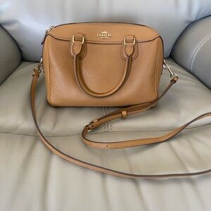Coach Tan Mini Bennett Satchel